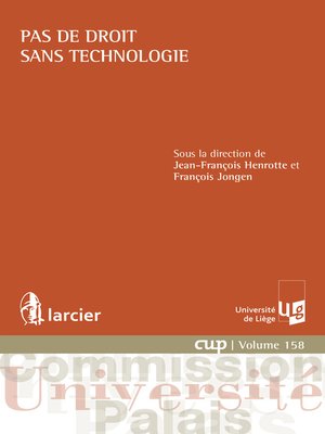cover image of Pas de droit sans technologie